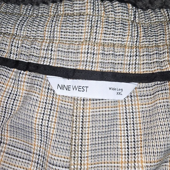 Nine West Wide Leg Plaid Pants – Size XXL - Picture 5 of 6